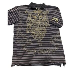 Coogi XXL Embroidered Lion Polo Shirt‎